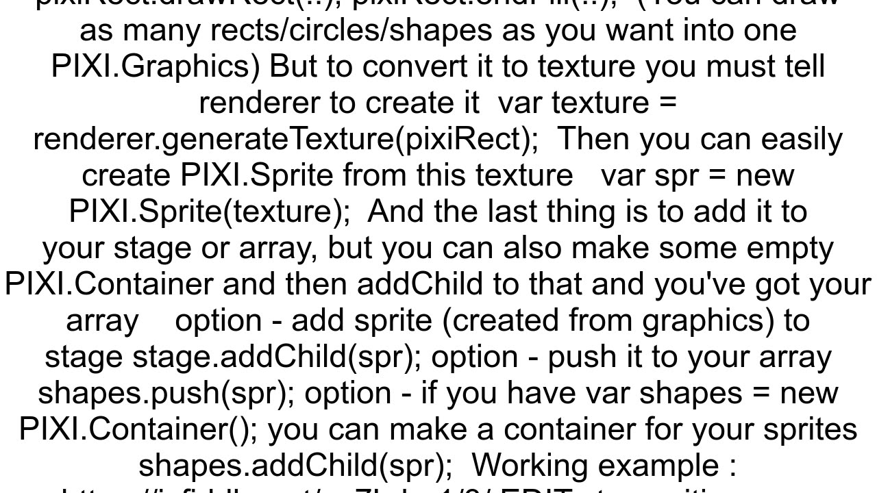 How to create a texture from multiple graphics