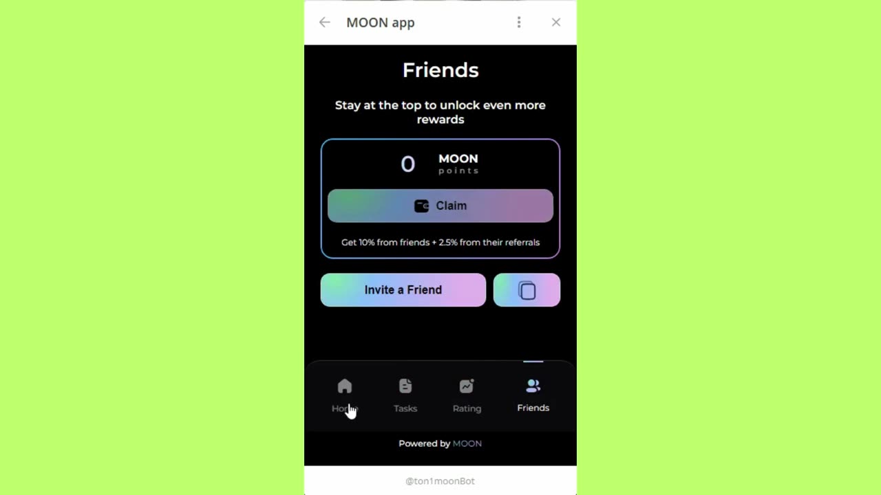 new mining bot telegram MOON BOT