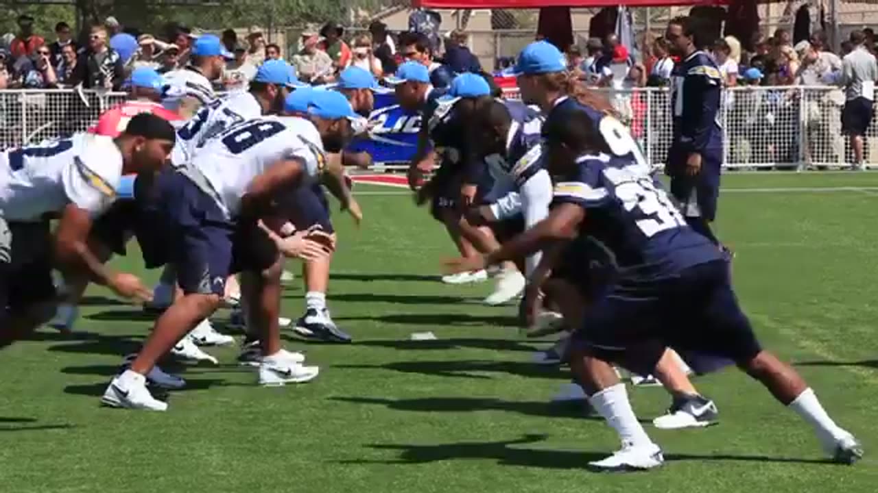 San Diego Chargers visit Marines at MCAS Miramar