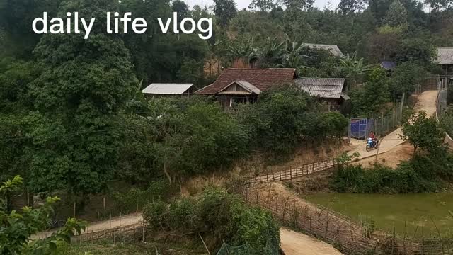 Roads in the village are only driven by motorbikes