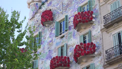 Balcony in Malaga buildings