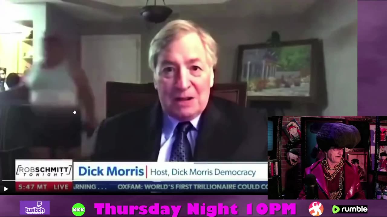 Dick Morris Interview Photo Bombed by Gay Lover?