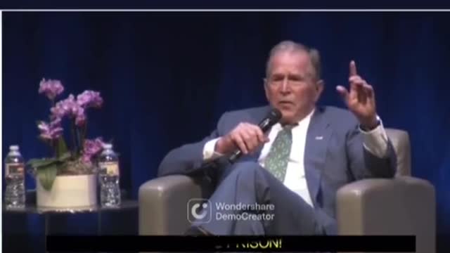 Man YELLS at BUSH for KILLING AMERICANS