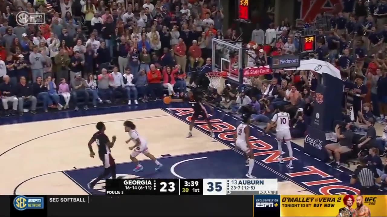 #13 Auburn vs Georgia Highlights | NCAA Men's Basketball