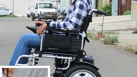 How to Use the EVOX Folding Traveling Electric Wheelchair | Chandigarh Tutorial