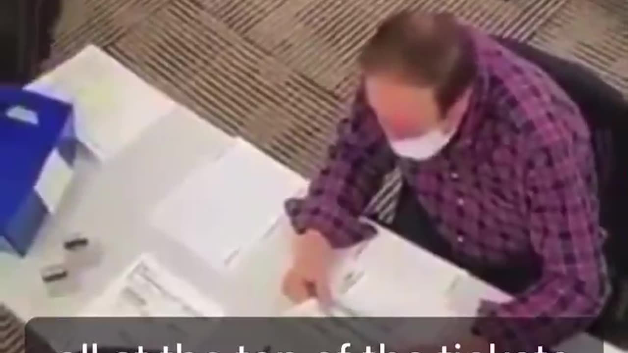 And here are, Election Fraud Officials on videos filling out ballots on behalf of