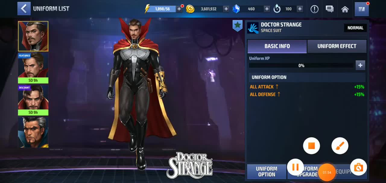 Marvel Future Fights Doctor Strange New Uniform