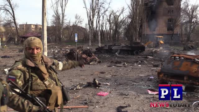 Chechens & Russian Army Battle Azov & Ukraine on Mariupol frontline