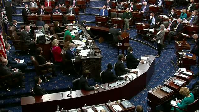 Second Trump Impeachment Trial -- Senate Votes 57-43 for Acquittal