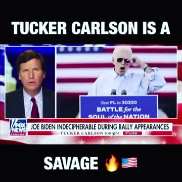 Tucker Carlsen SAVAGE Joe Biden moment