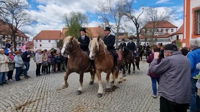 OSTERREITEN 2022 - Prozession aus Crostwitz in Panschwitz-Kuckau, 17 04 2022