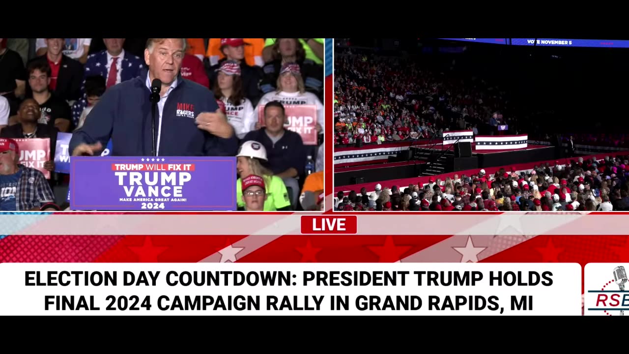 🚨 "Future MI Senator Mike Rogers at Trump Rally: ‘Woke DEI Policies Will Be Gone After Nov 5!’ 🔥