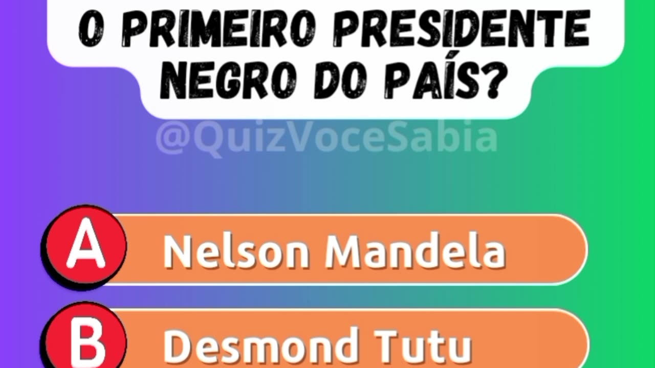 Quiz sobre conhecimentos gerais (parte 9