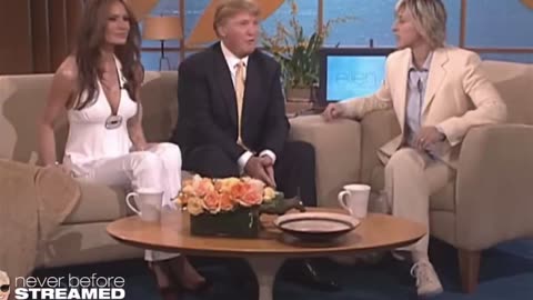 Newly Engaged Trump & Melania on the Ellen Show