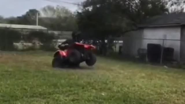 Fall on motorcycle