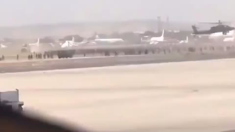 Chaotic sights from the Tarmac in Kabul