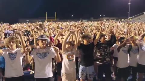 Thousands of teenagers in Arkansas gathered at a high school football stadium to worship Jesus