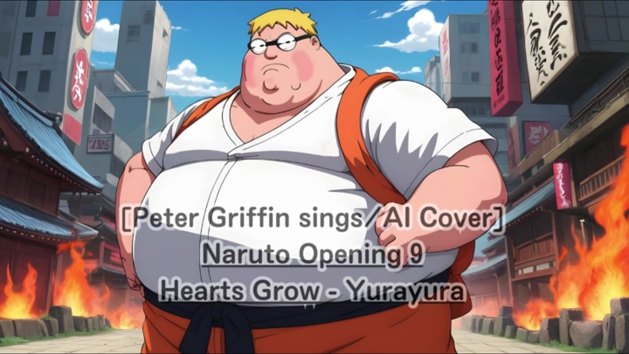 [Peter Griffin sings/AI Cover] Naruto Opening 9 Hearts Grow - Yurayura