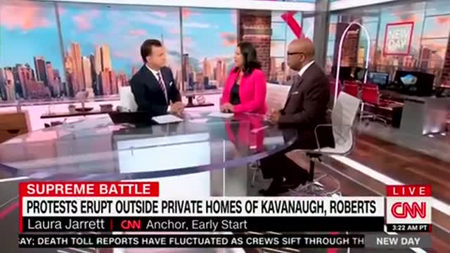 “People are Angry” — CNN host DEFENDS leftists protesting at doxxed homes of Supreme Court Justices.