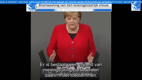 Manipulatie van gevaarlijke Angela Merkel