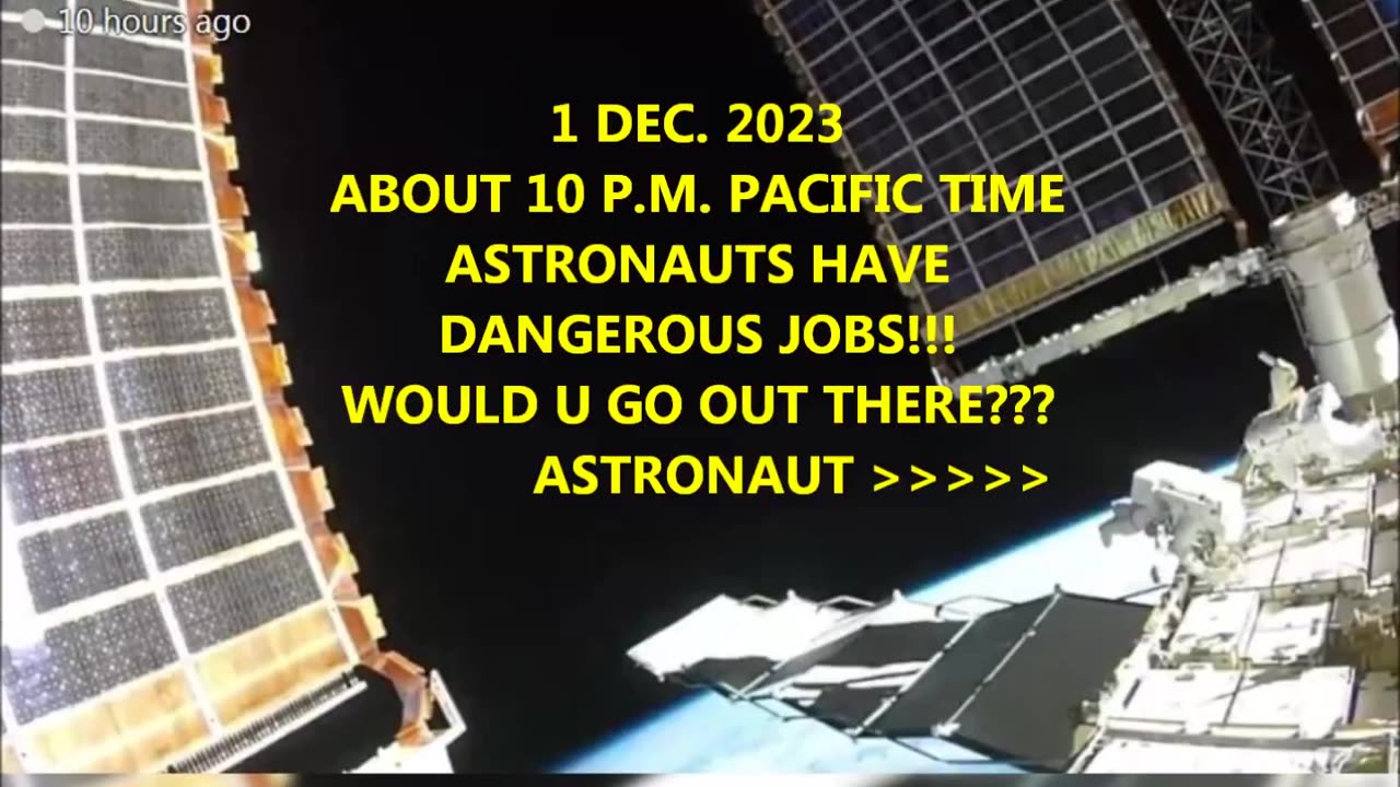 Dec 2 2023 A CREATURE STUCK ON THE SPACE STATION??? EYES OPEN