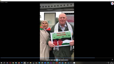 Waterford woman confronts a pro-Palestinian gathering in Waterford 17-11-23