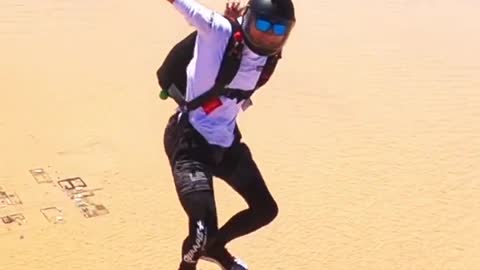 Skydiving extreme sport