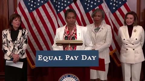 Nancy Pelosi holds press event on Equal Pay Day