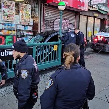 Man arrested after vehicle crashes into NYC subway