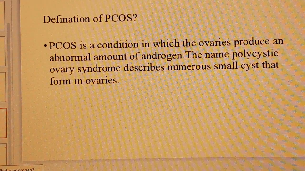 Defination of PCOS