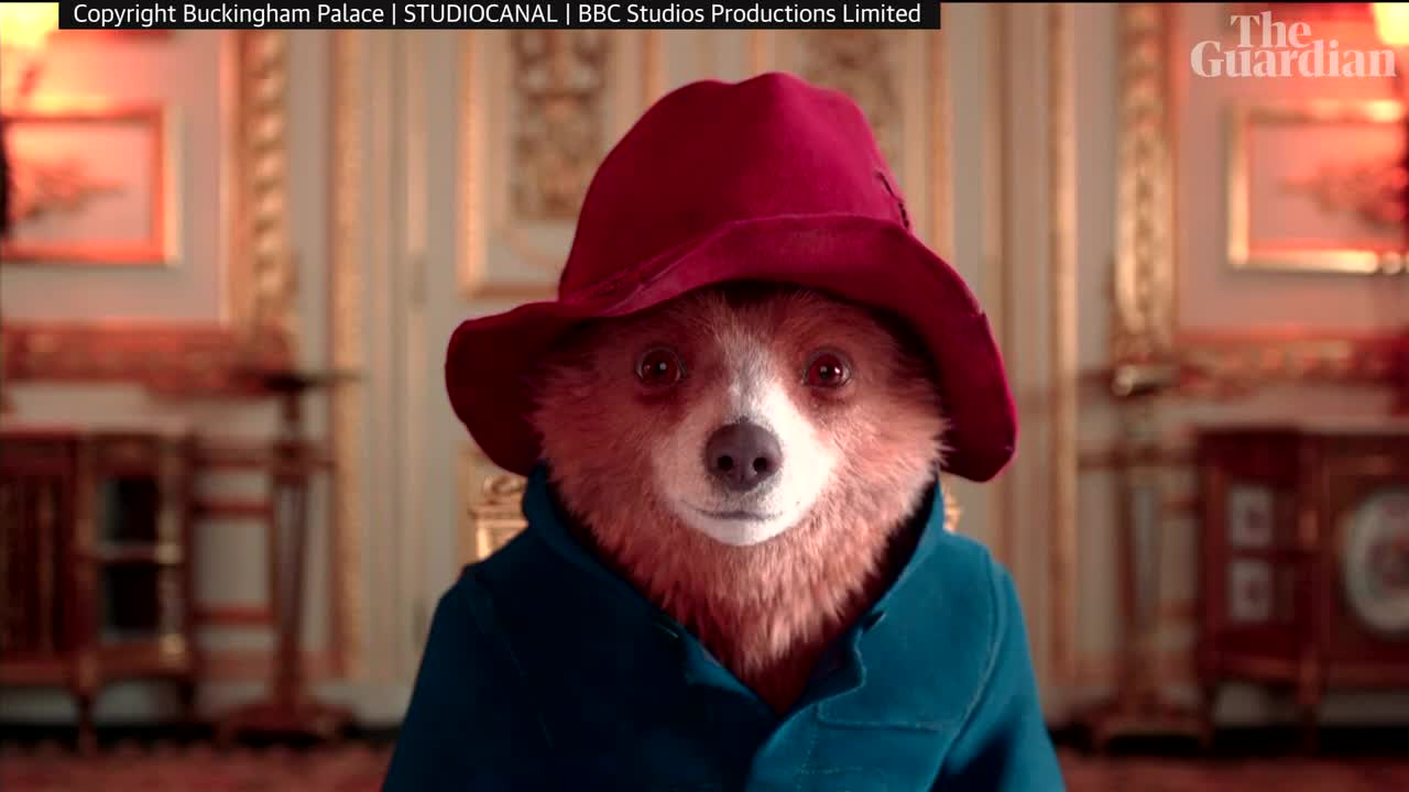 Paddington Bear joins the Queen for afternoon tea at Buckingham Palace