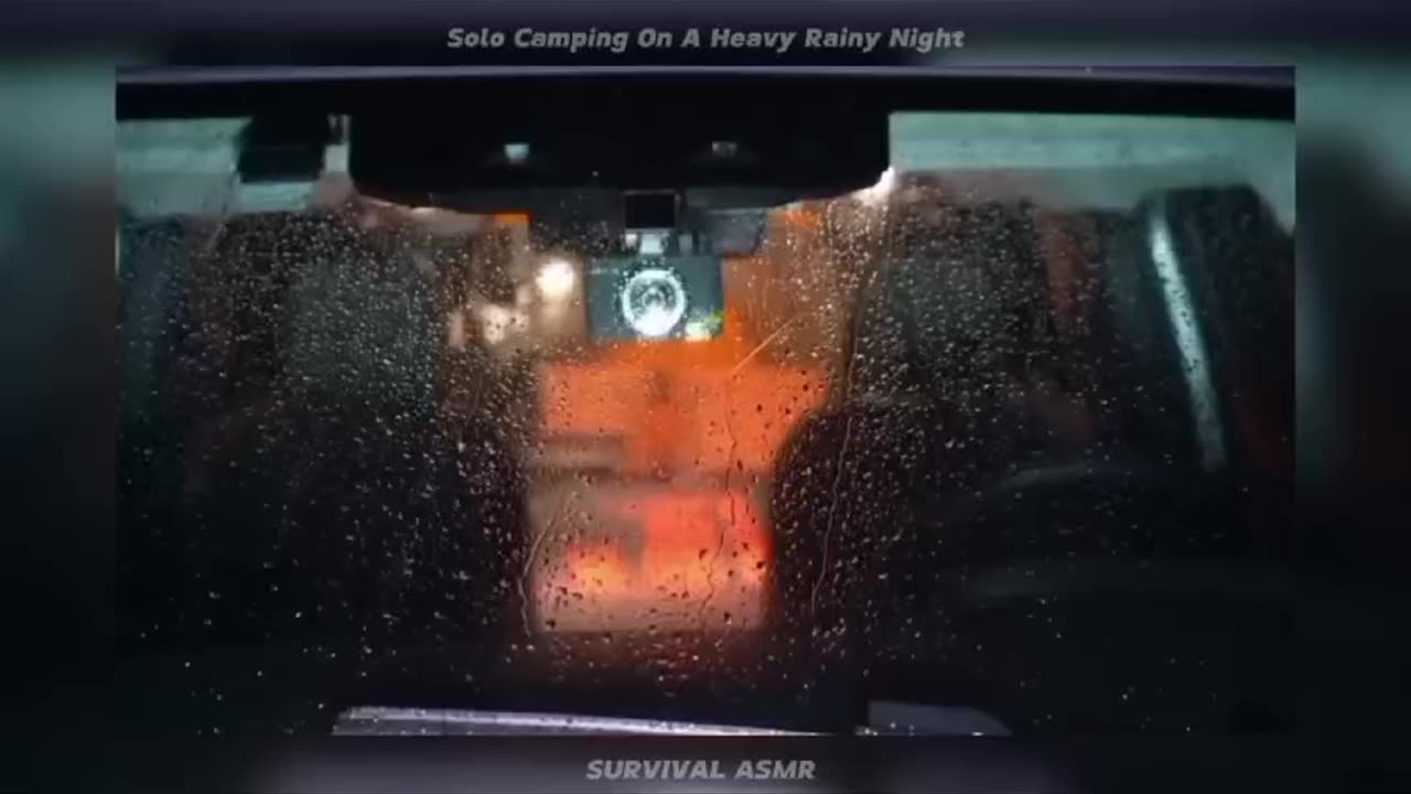 Very exciting! Solo Camping on a Heavy Rainy Night | Survival ASMR