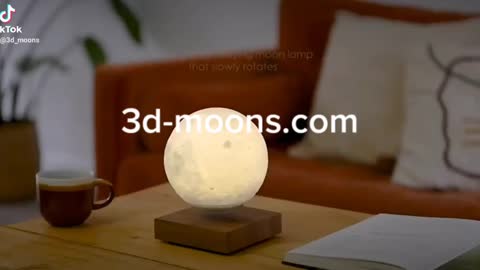 3D Moons Levitating Lamps