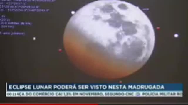 Eclipse lunar com Lua de sangue