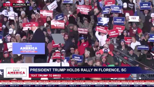 President Donald J. Trump in Florence, SC