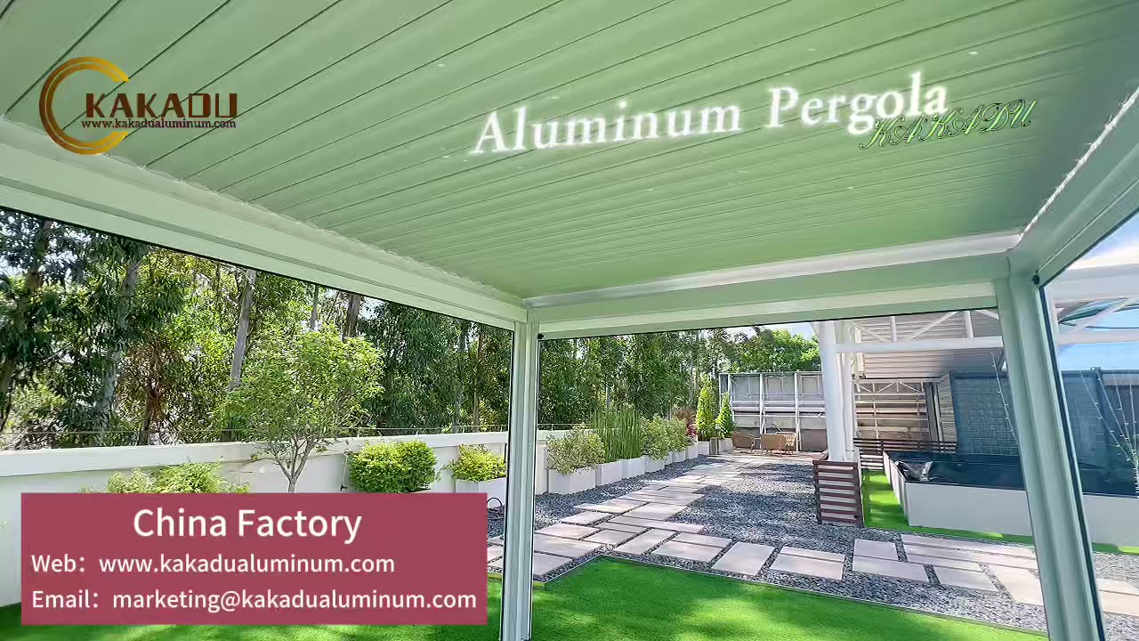 Kakadu Aluminum Pergola Garden Louver Pergola Aluminum Gazebo