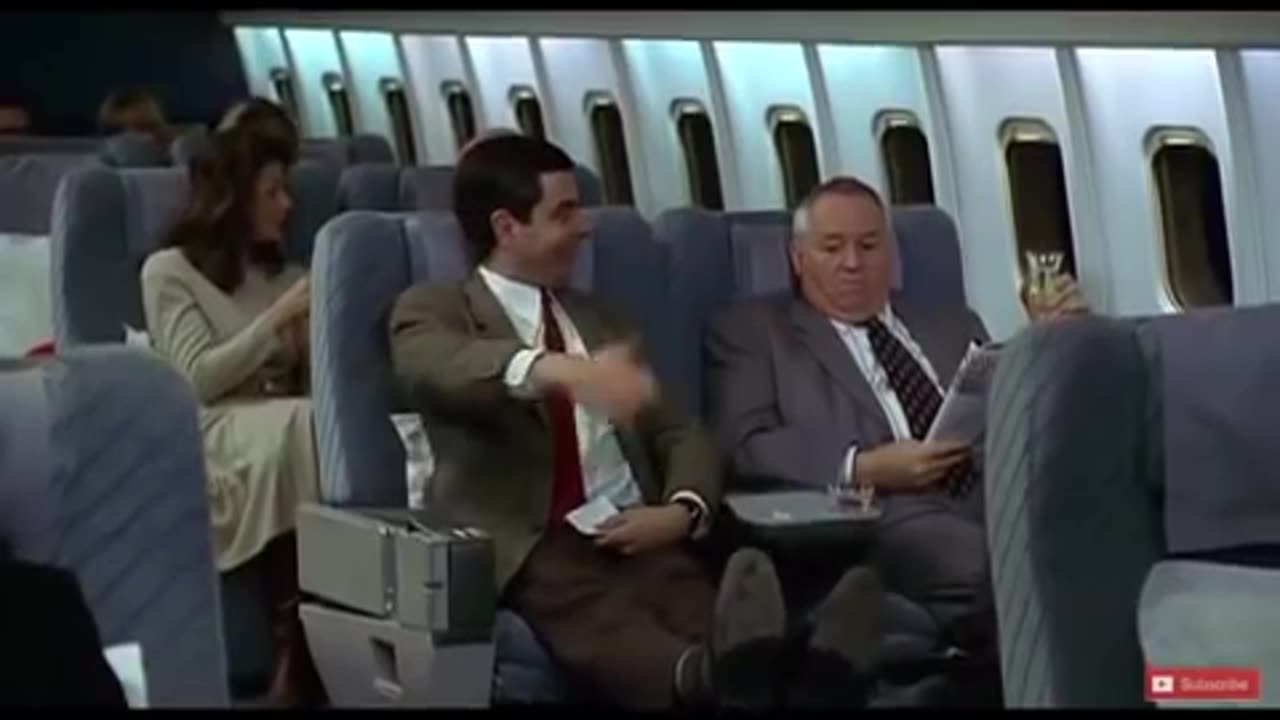 Mr. Bean Takes Photos On The Plane - Funny Clip 1 Minute!