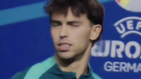 Joao Felix's reaction to playing 0 minutes in 2 Euro games for Portugal spotted