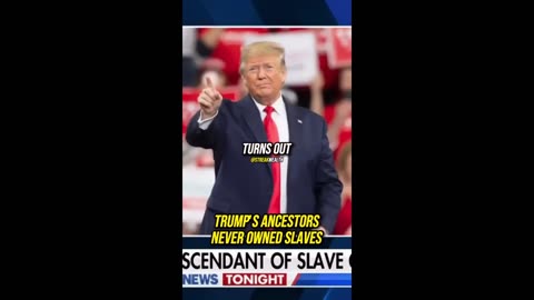 Every Presidents Ancestors Owned Slaves Except for One, President Donald Trump