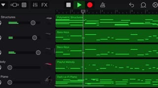 Morning Exercise (Making Music in GarageBand on iPhone)