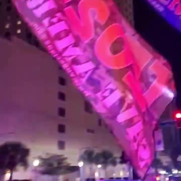 Trump Motor cade. Why so big for a "EX" president