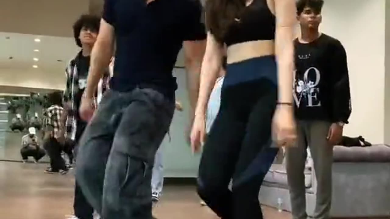 Girl boy dance video