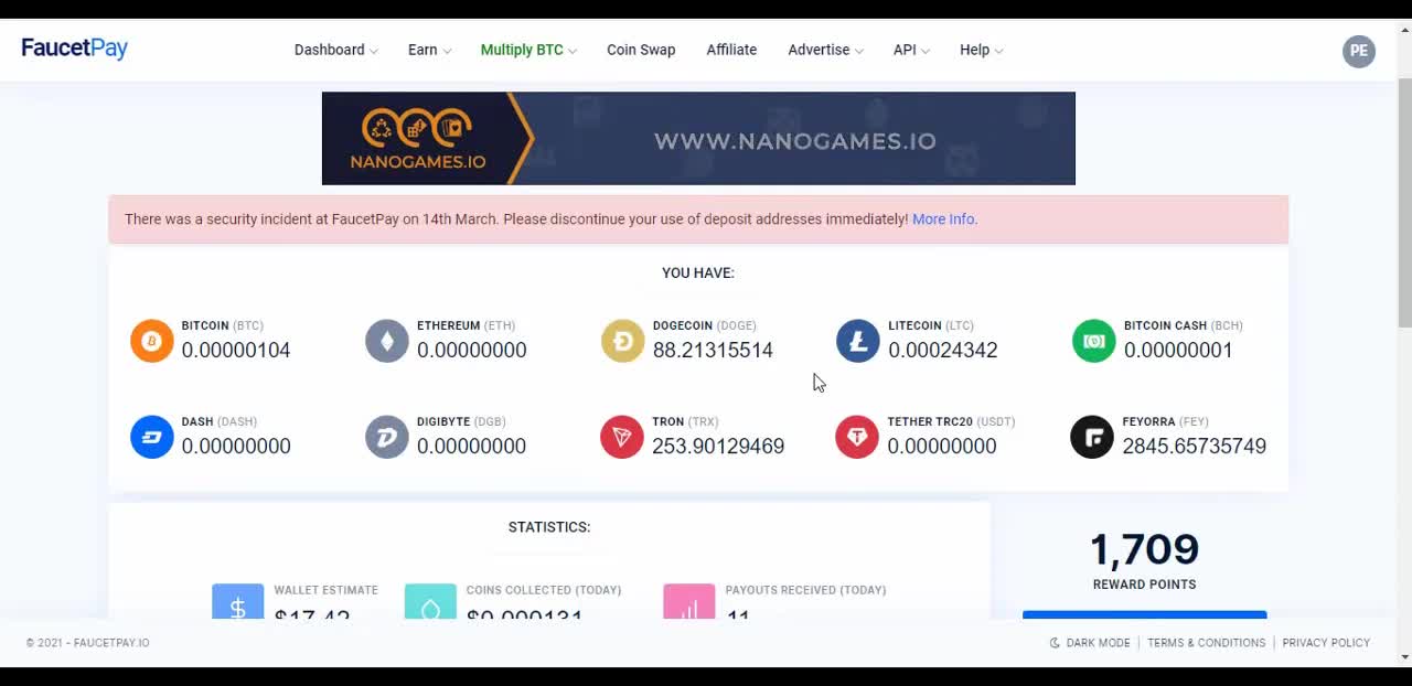 اثبات سحب ب 28 دولار بيتكوين من موقع الاستثمار