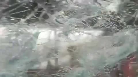 Heavy hail storms in Spain