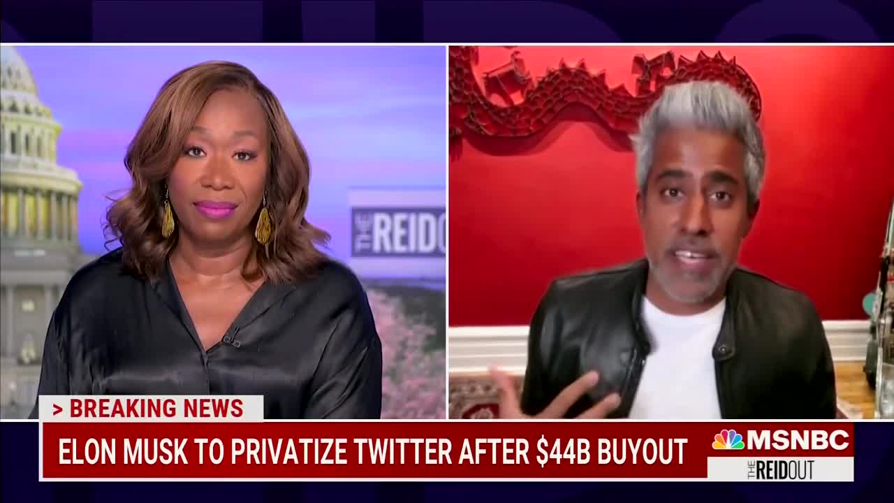 Joy Reid FLIPS HER LID Over Elon Musk Buying Twitter
