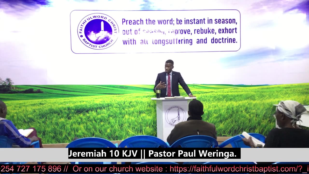 Jeremiah 10 KJV || Pastor Paul Weringa.