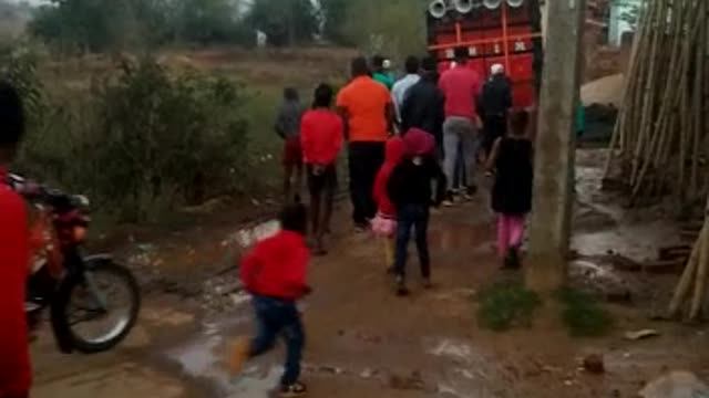 Village with dj song dance in Indian