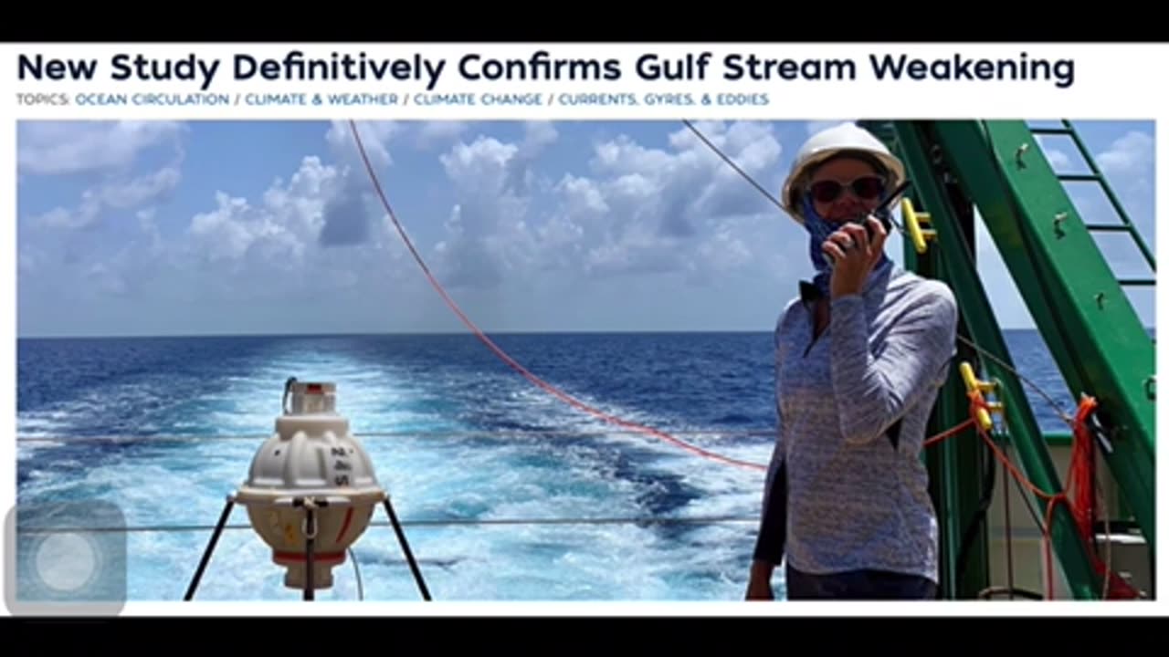 The Atlantic Ocean current is turning over