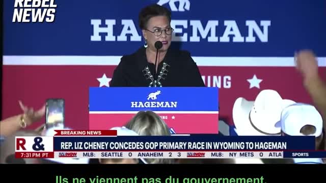 Harriett Hageman - discours victoire Primaire Wyoming