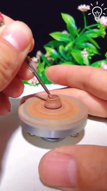 Making the tiniest clay pot EVER!
